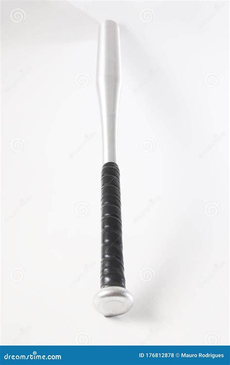 Aluminum baseball bat stock photo. Image of curve, isolated - 176812878