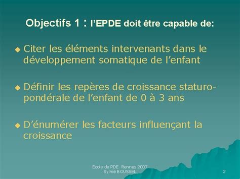 Le Dveloppement Somatique De Lenfant Croissance Et Maturation