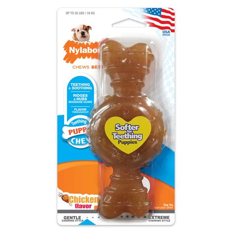 Nylabone Puppy Chew Chicken Flavored Dog Chew, Medium | Petco