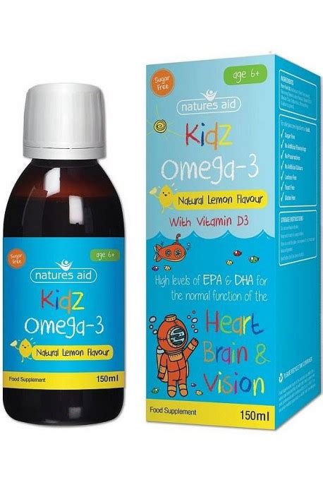 Natures Aid Омега 3 EPA & DHA (за деца от 6 - 12 години), 150мл