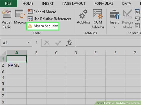 How To Use Macros In Excel With Pictures Wikihow