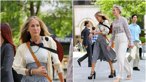 Filmările pentru noul Sex and the city au început Primele imagini de pe platoul din New York și