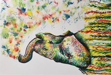 C Mo Pintar Un Elefante Juguet N Con Marca Y Acuarelas Sarah Gardner