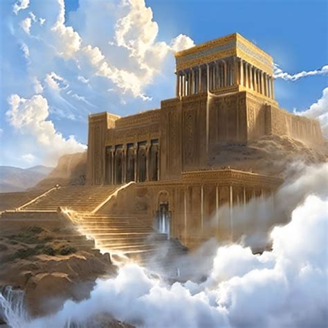 Digital Painting Of The Ancient Beit Hamikdash Holy Temple By כפיר