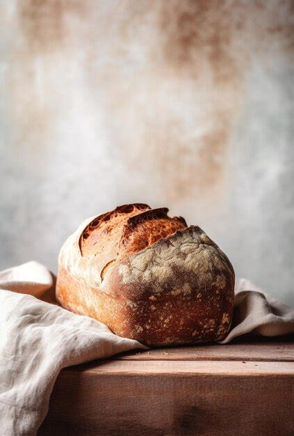 Premium Ai Image Homemade Bread With Seeds On Rustic Background Rustic Bread