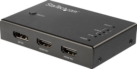 St Vs421hddp Hdmi Switch 4 Ports 3x Hdmi 1x Dp 4k 60 Hz At Reichelt