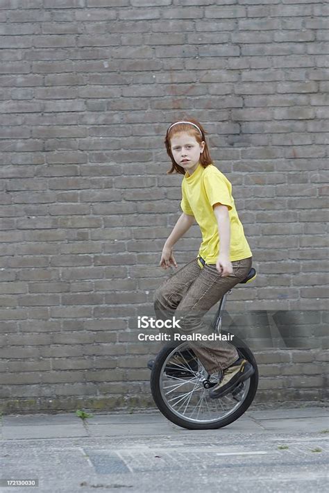 Unicycle Girl Stock Photo Download Image Now Unicycle Child