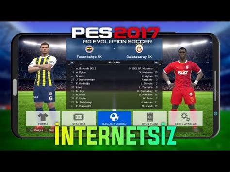 TELEFONDA PES 2017 OYNAMAK SÜPER LİG GÜNCEL KADROLAR ŞAMPİYONLAR LİGİ