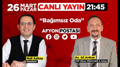 CHP Afyonkarahisar Milletvekili Aday adayı Av Ali Arıkan Bağımsız