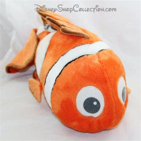 Peluche Poisson Clown DISNEY STORE Le Monde De Nemo Orange 50 Cm