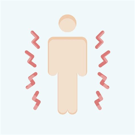 Icon Hurt Related To Body Ache Symbol Flat Style Simple Design