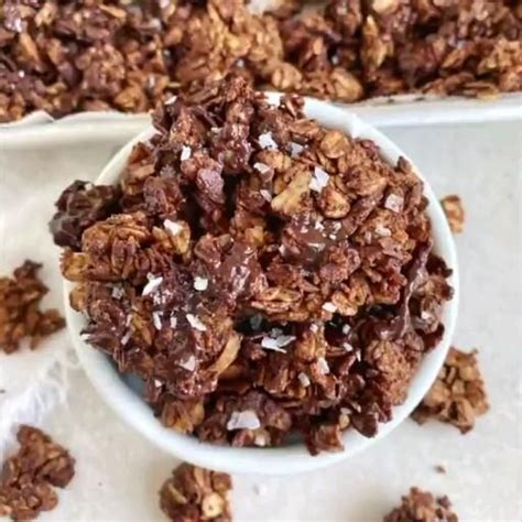 Chocolate Granola Bars Healthy Breakfast Recipe Elavegan Artofit