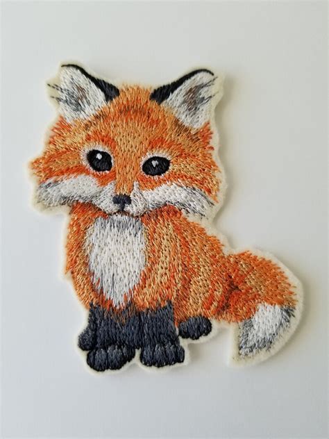 Fuchs Bestickt Patch Fuchs Applikation Etsy