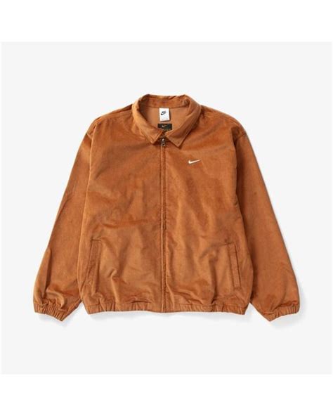 Nike Life Harrington Jacket Cord In Brown For Men Lyst