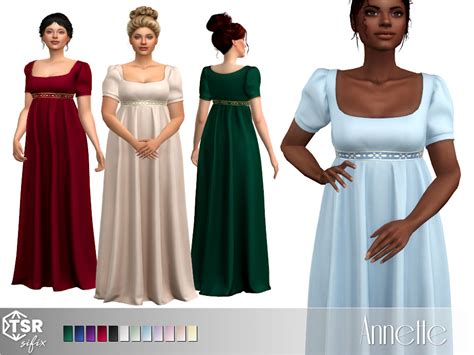 Sifix S Annette Dress In Fantasy Gown Sims Mods Clothes