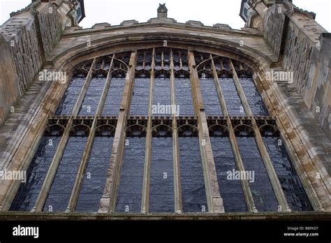 Stained Glass Window At Eton College Chapel Stock Photo Alamy