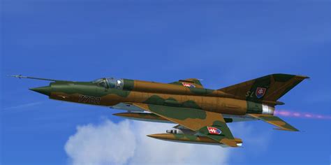 Slovak Mig 21 7702 4th Flight For Fsx