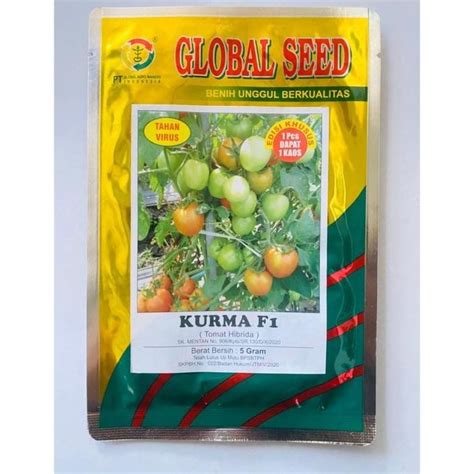 Jual Benih Tomat Hibrida Kurma F Isi Gr Dari Global Seed Shopee