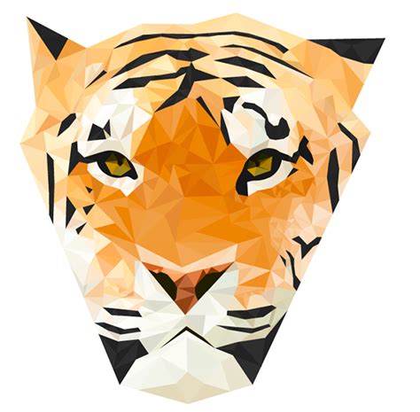 Low Poly Tiger On Behance