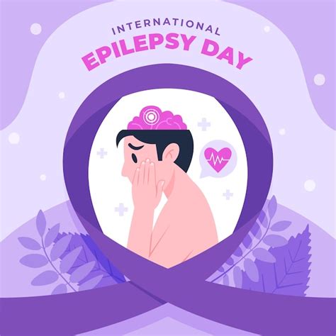 Premium Vector Flat Epilepsy Day Illustration