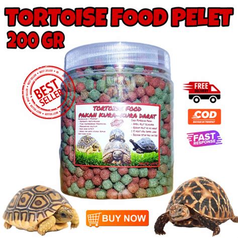 Promo Gr Makanan Pakan Pelet Torto Kura Kura Darat Sulcata Sulkata