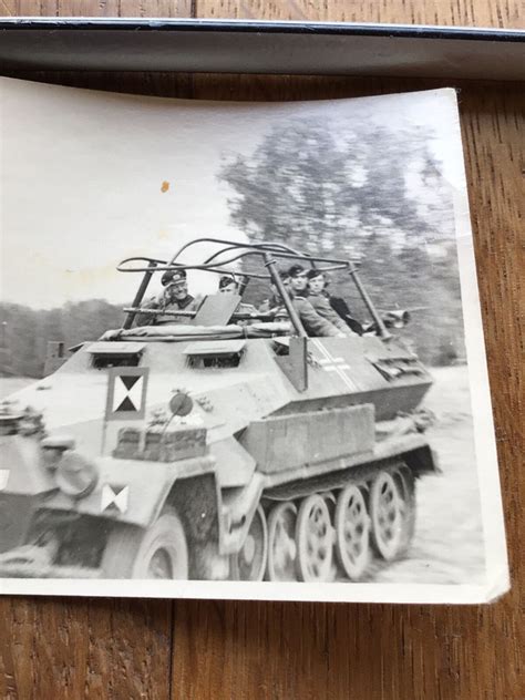 Wehrmacht Panzer Kettenfahrzeug General Original Foto Postimages