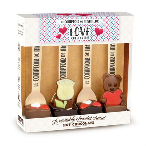 Le Comptoir De Mathilde Coffret 4 Hot Chocolat Collection Love 4x30g