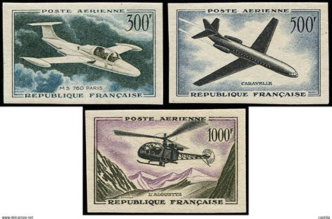 1927 1959 neufs FRANCE Poste Aérienne 35a 37a non dentelés