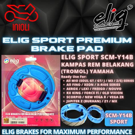 Jual Kampas Rem Belakang Tromol Elig Sport Scm Y B Aerox Lexi Mio