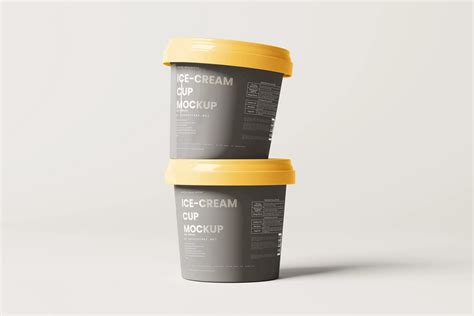 Ice Cream Cup Mockup Mockup Free