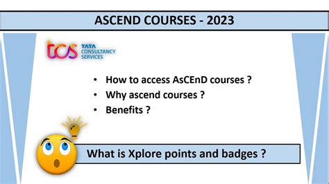 TCS AsCEnD Courses Xplore Points And Badges How To Access Ascend