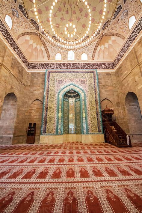 Mihrab And Minbar In The Prayer Hall Of The Juma Mosque Of Shamakhi Or