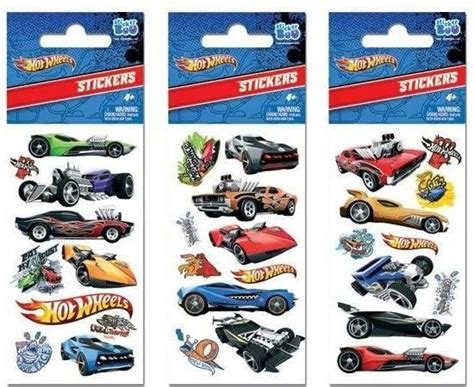 Hot Wheels matrica 3 féle Starpak Iskolatáskanet