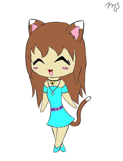 Adorable Chibi Neko Girl By Icebluerain On Deviantart