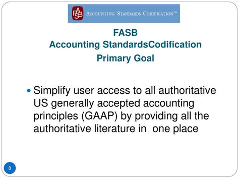 Ppt Fasb Accounting Standards Codification Powerpoint Presentation