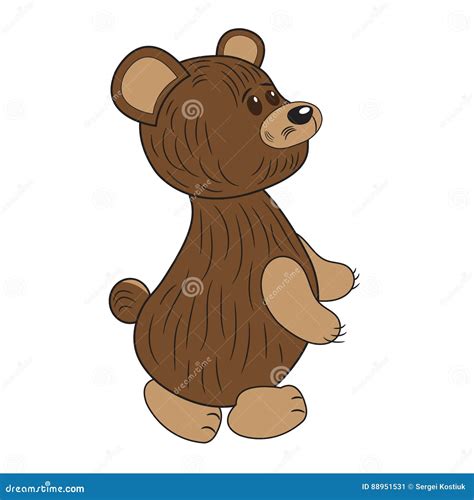 Bear Character Cartoon Brown Stock Vector Illustration Of Colors