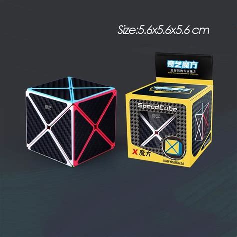 Casse Tete X Cube Magique Sans Adh Sif En Fiber De Carbone Color E