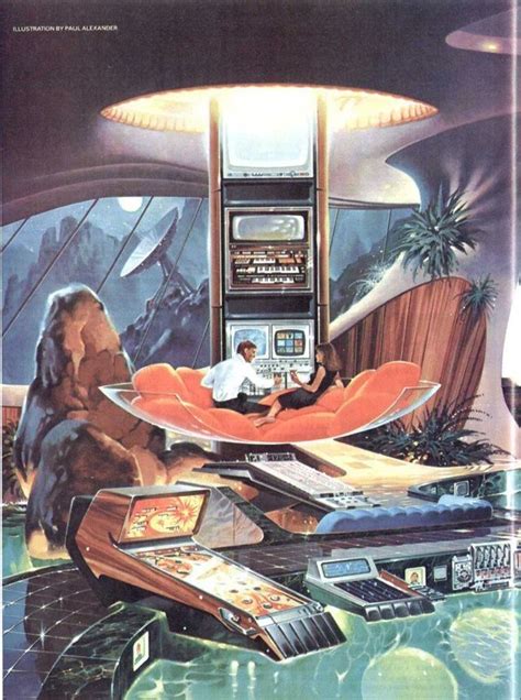 A Space Age Bachelor Pad Retrofuturism Space Age Art 60s Space Age