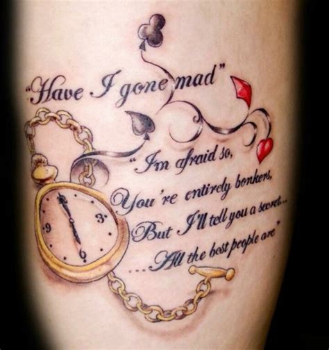 We Re All Mad Here Latest Tattoos Inspirational Tattoos Tattoo Quotes