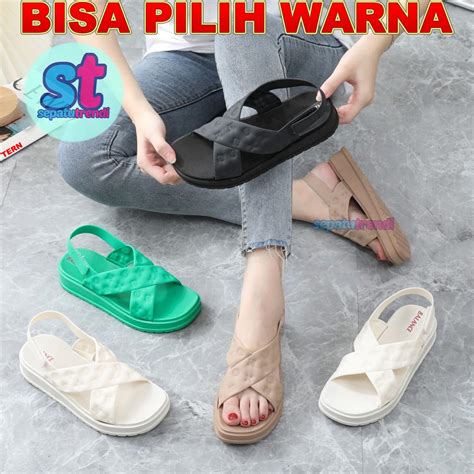 Jual Balance Sandal Gladiator Platform Jelly Tali Silang