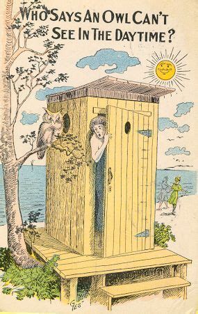 Pin By Museum Of Poo On Outhouse Postcards Cartoons Humor Vintage