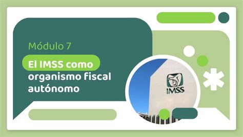 Módulo 7 El Imss Como Organismo Fiscal Autónomo