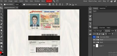 Arizona Driver License Psd Template[New 2022] - Fakedocshop