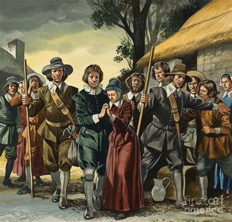 Salem Painting Puritans By Ron Embleton Puritan Giclee Print