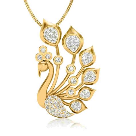 Peacock Diamond Pendant Catwalktips