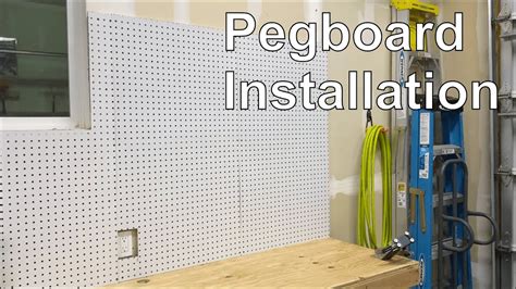 Installing Pegboard Above My New Workbench Youtube