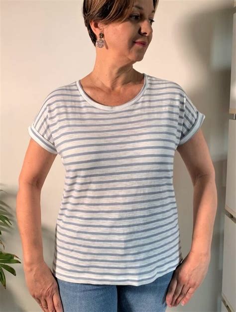 Striped Tee Womens Buy Awesome Ladies Basics Fast Shipping