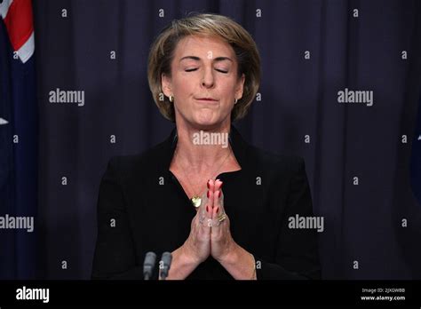 Minister for Jobs Michaelia Cash at a press conference at Parliament ...