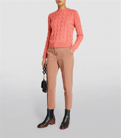 Max Mara Cashmere Cable Knit Sweater Harrods Hk