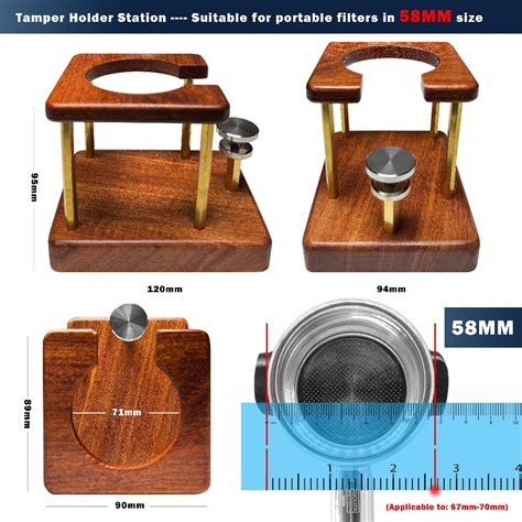 NEOUZA Espresso 51 54 58mm Tamper Station Coffee Tamping Stand Holder